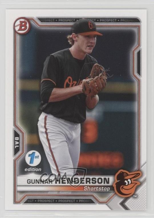 2021 Bowman 1st Edition Gunnar Henderson #BFE-49 1i3m