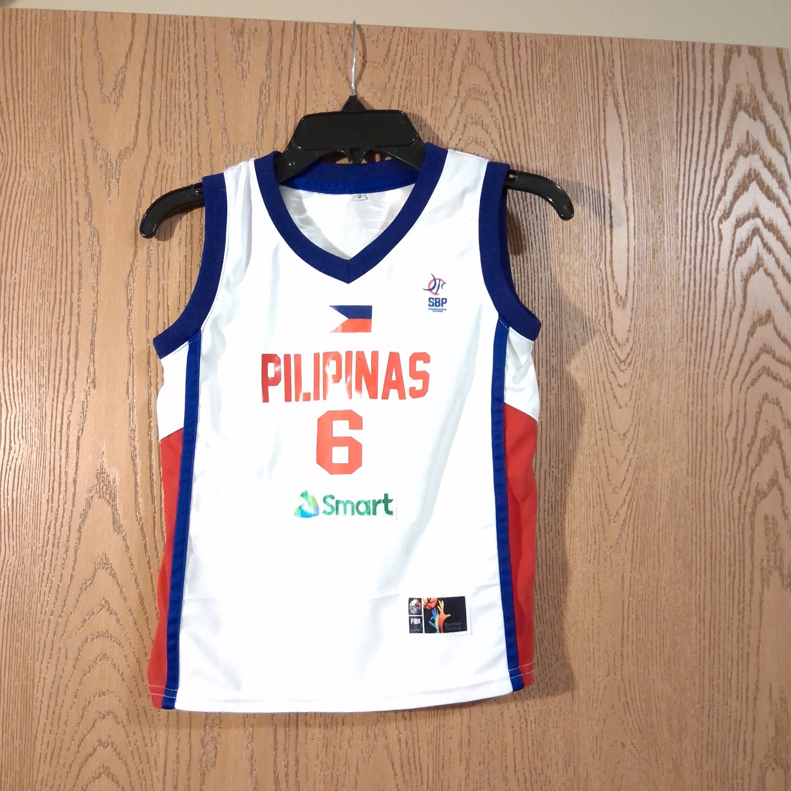 Clarkson #6 Team Pilipinas Philippine Basketball Jersey Youth 14″ X 18″