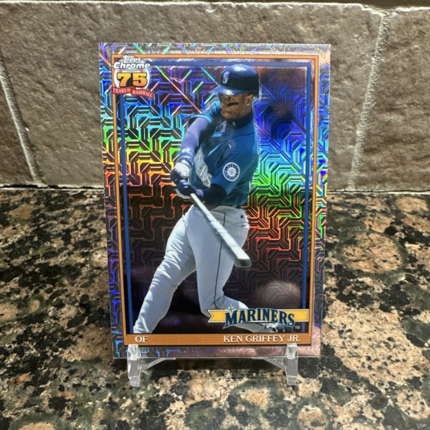 2026 Topps Series 1 Chrome 75 Years Insert Ken Griffey Jr #91C-51 Mariners