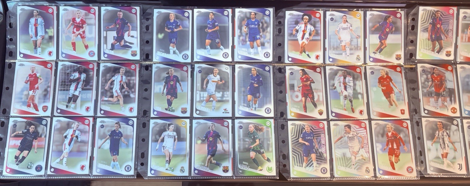 2025-26 Topps Chrome UEFA Club Competitions Complete Set with All Inserts