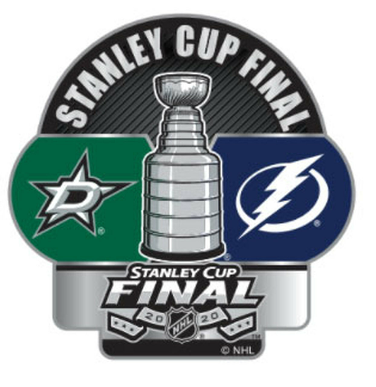 Official NHL 2020 Stanley Cup Final Finals Pin Tampa Bay Lightning Dallas Stars