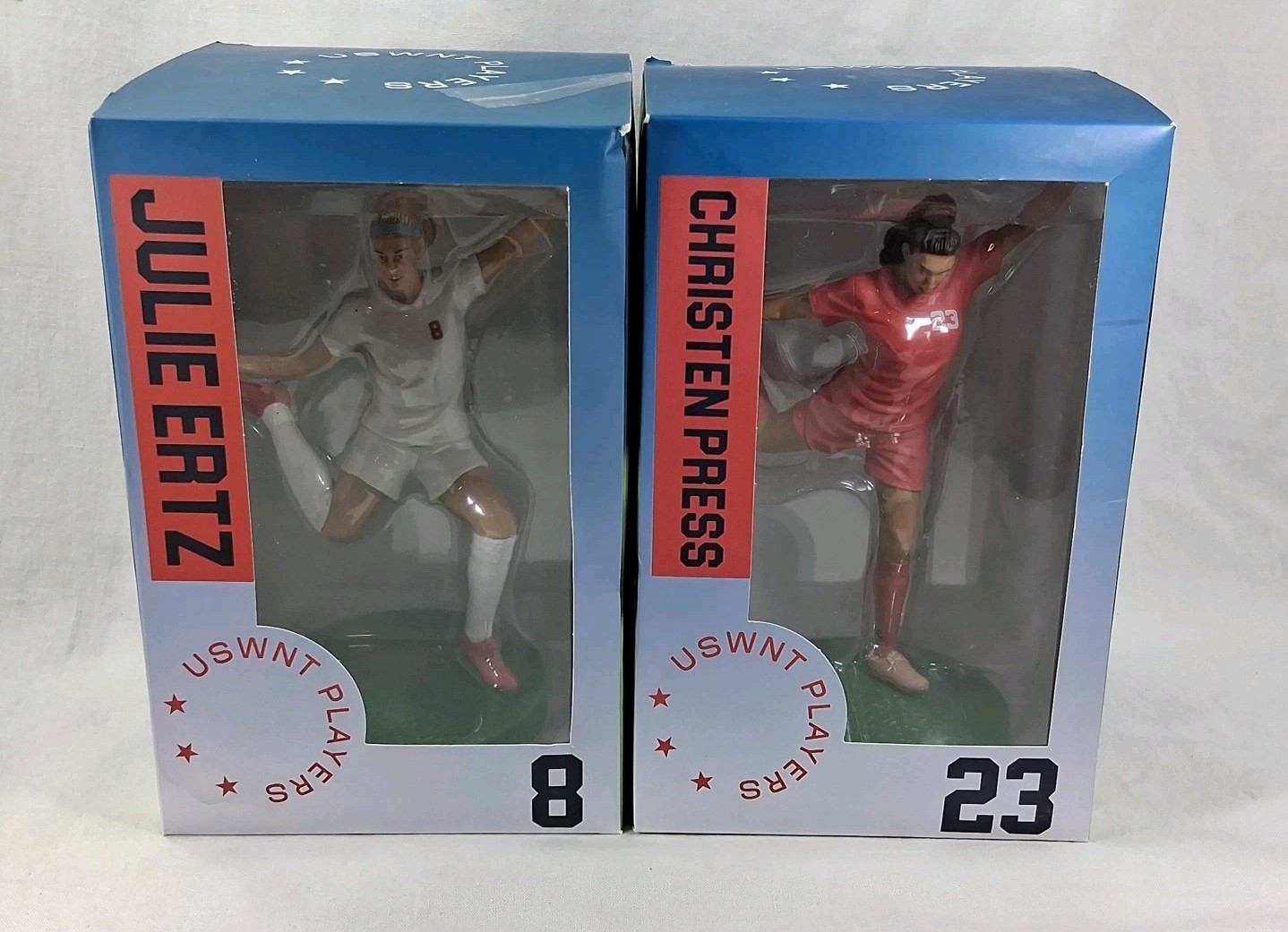 USWNT Players Julie Ertz #8 & Christen Press #23 Collectible Figure Lot Set Of 2