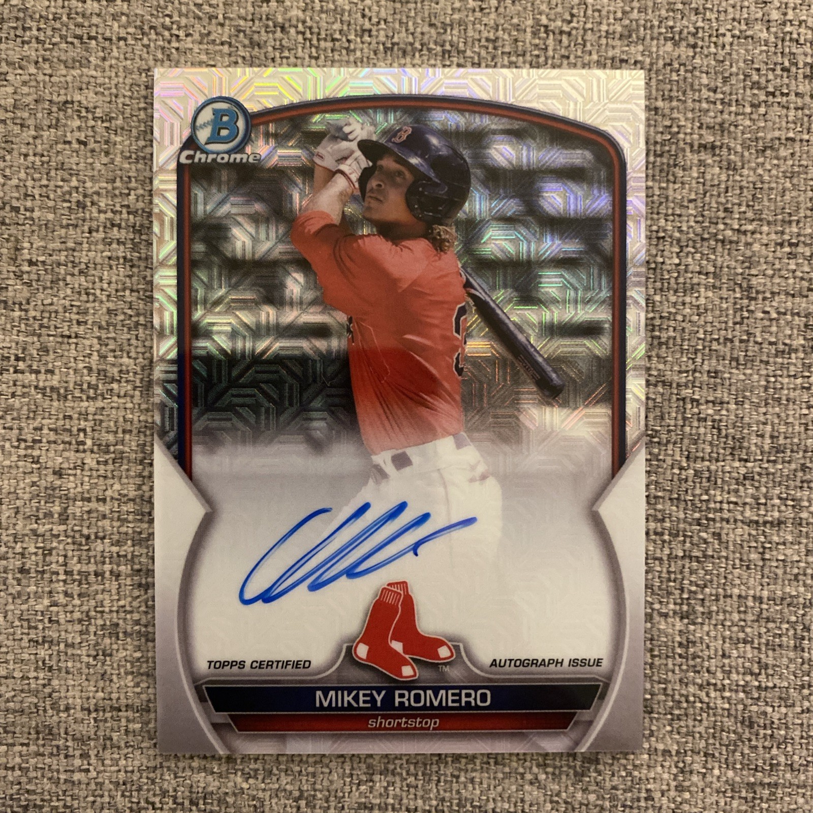 2023 Bowman Chrome Mega Box Chrome Mojo Mikey Romero #BCMA-MR Auto