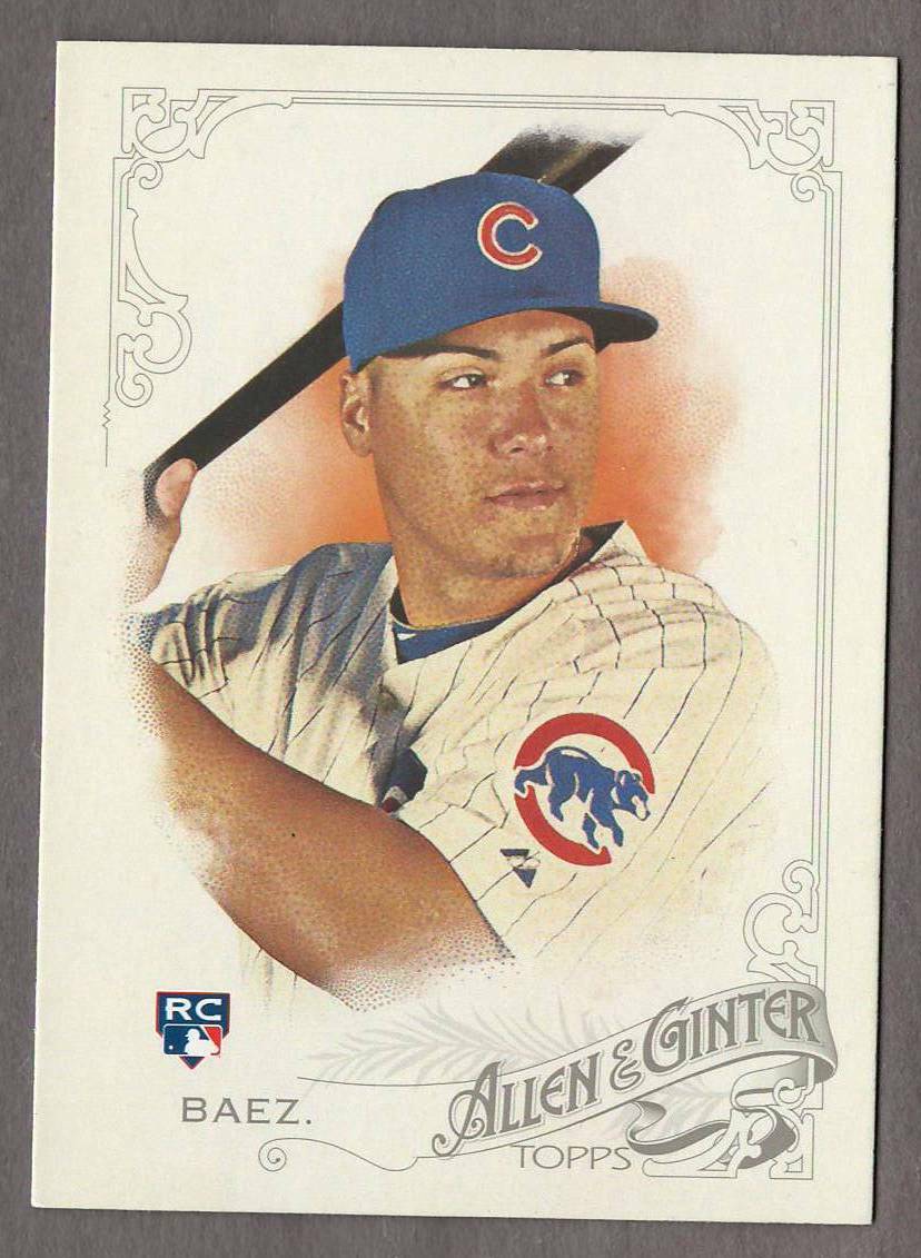 JAVIER BAEZ 2015 Topps Allen and Ginter RC #54 Base Rookie Card Logo Cubs Mets