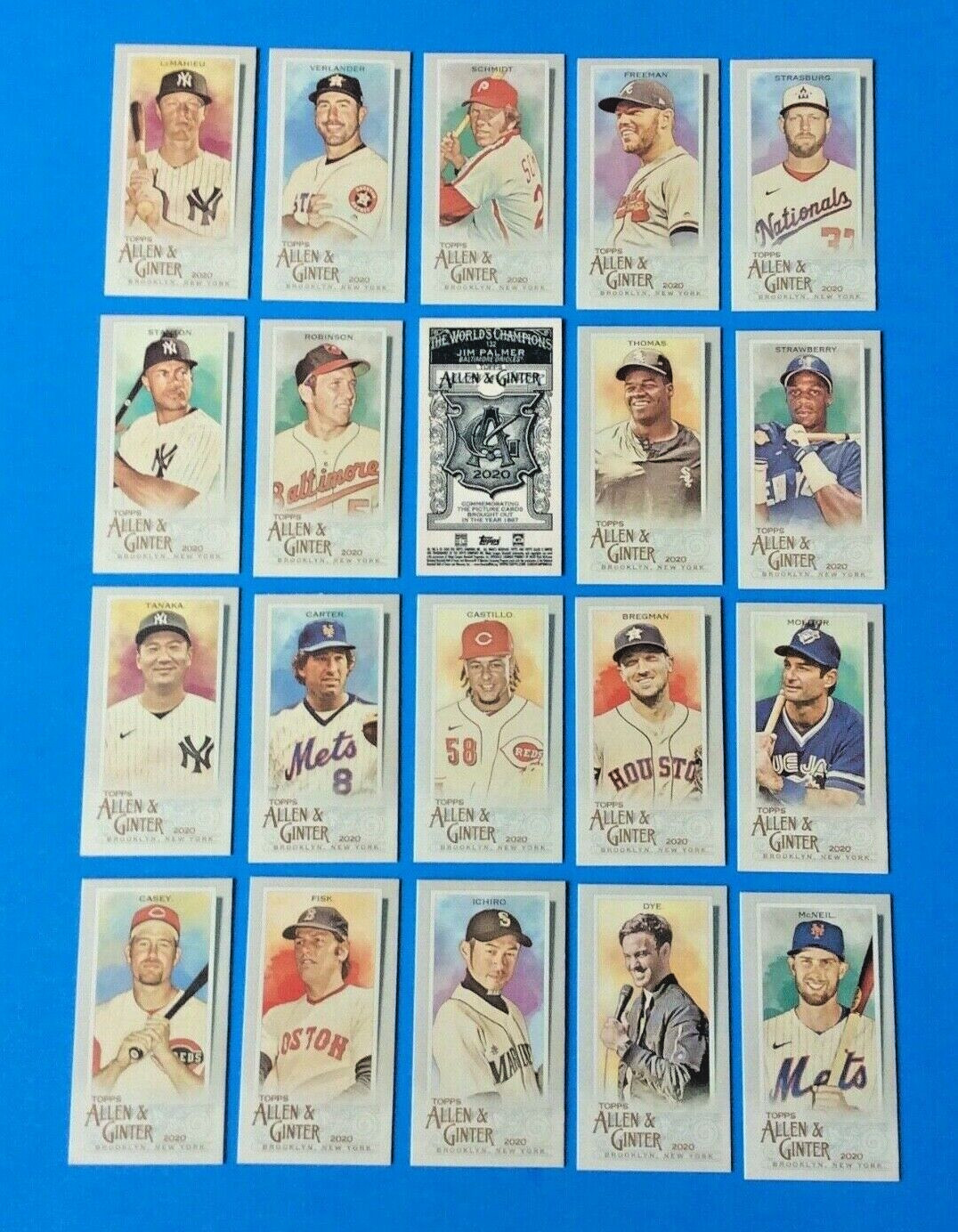 PICK 10 Diff . 2020 ALLEN GINTER mini A & G BACK cards from list . L O O K