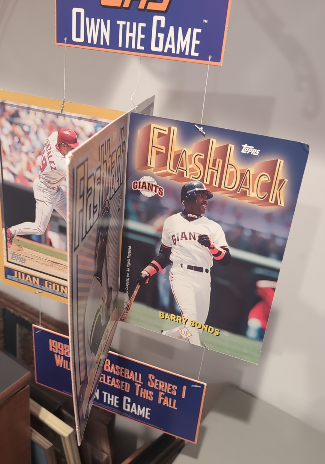 1997 Topps Baseball Hanging POS Oversized Card Display