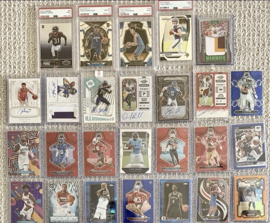 HUGE SPORTS CARD LIQUIDATION FIRE 🔥 SALE! 40+ Cards DAD’s Collection Of stars!