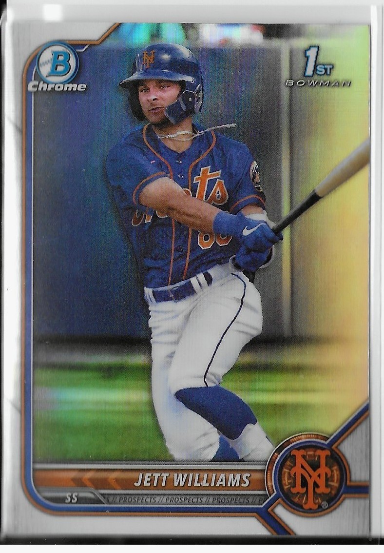 2022 Bowman Draft Chrome Jett Williams Refractor BDC-190