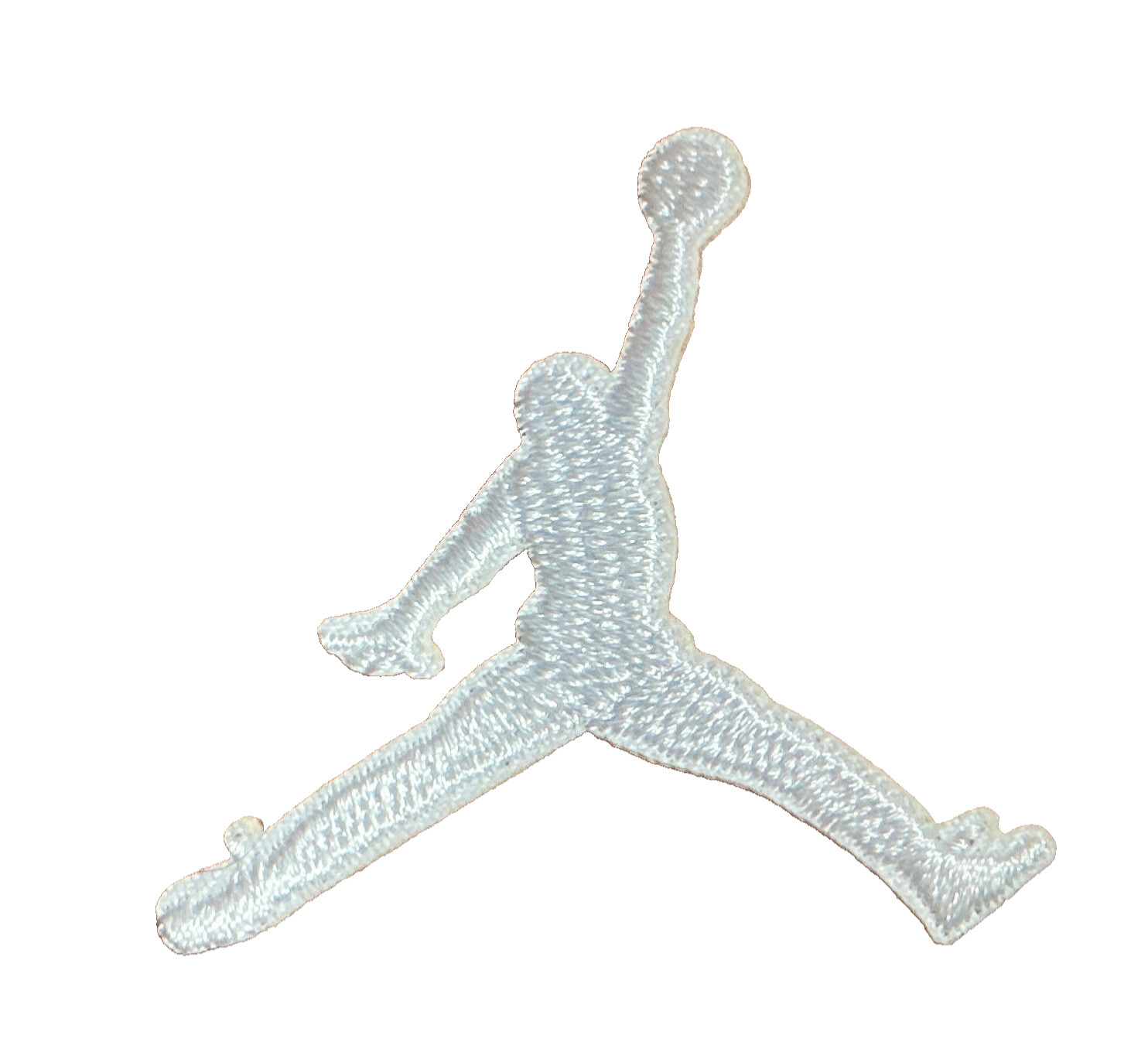 AIR JORDAN – WHITE JUMP MAN – Embroidered Iron On Patch