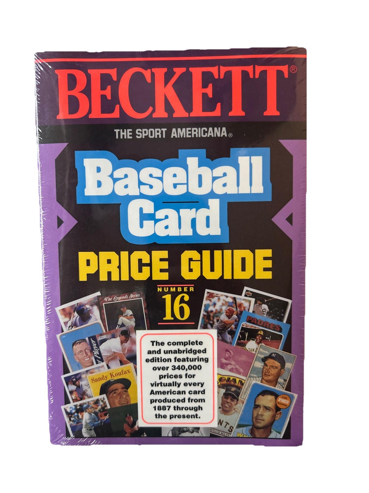 SEALED 1994 Beckett Sport Americana Baseball Card Price Guide #16 Paperback
