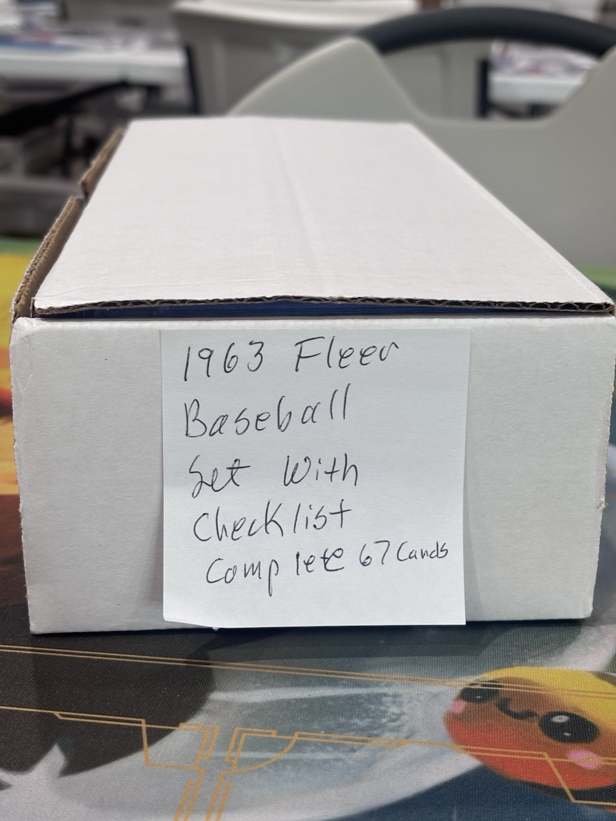 1963 FLEER BASEBALL COMPLETE SET #1-66 WITH CHECKLIST CLEMENTE, MAYS, KOUFAX,HOF