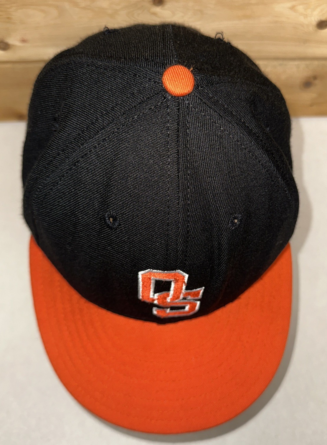 Vintage 90s Oklahoma State Cowboys DeLong Fitted Hat Cap Size 7 1/4 Made In USA