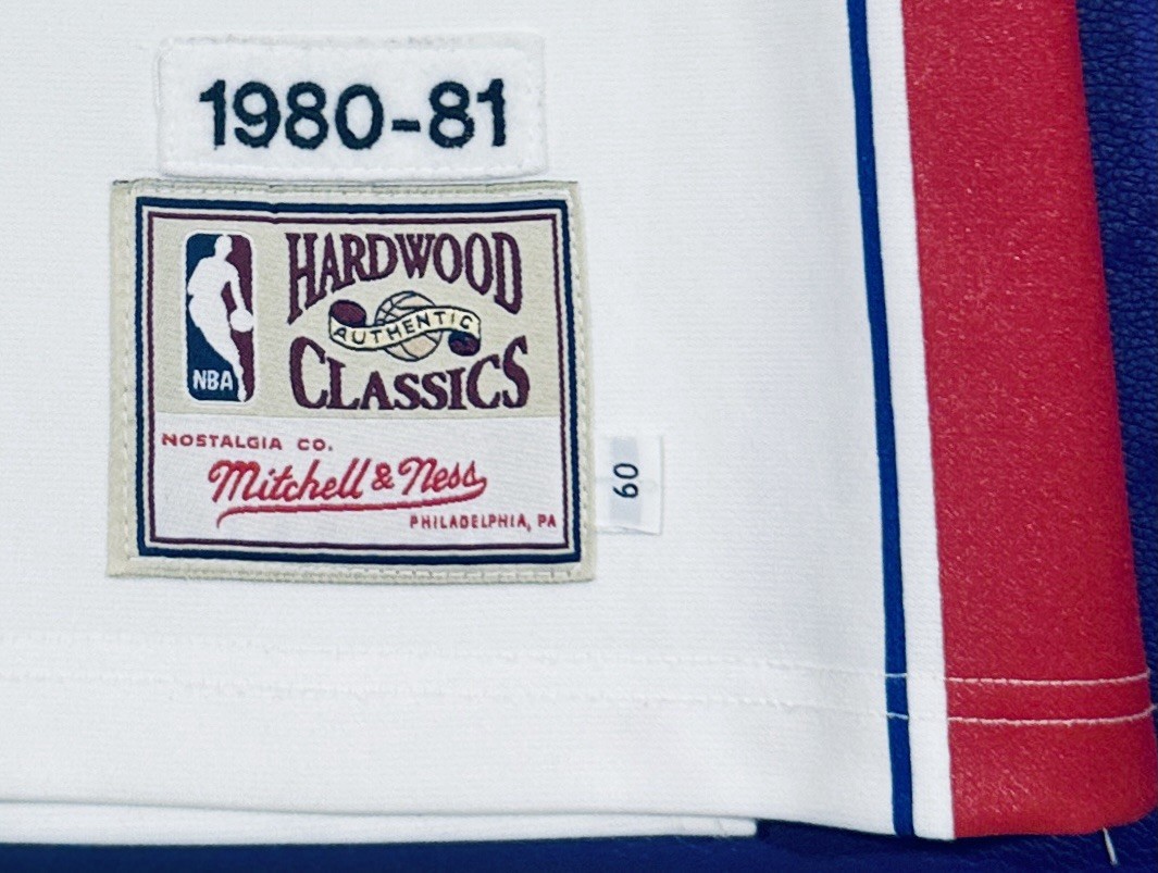 Authentic Bob McAdoo #11 Mitchell & Ness 1980-1981!Detroit Pistons Jersey 60