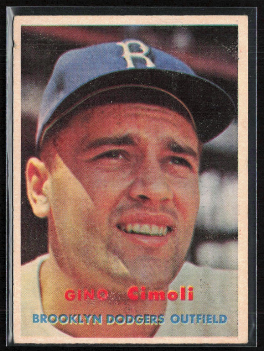 Gino Cimoli 1957 Topps RC #319 Brooklyn Dodgers