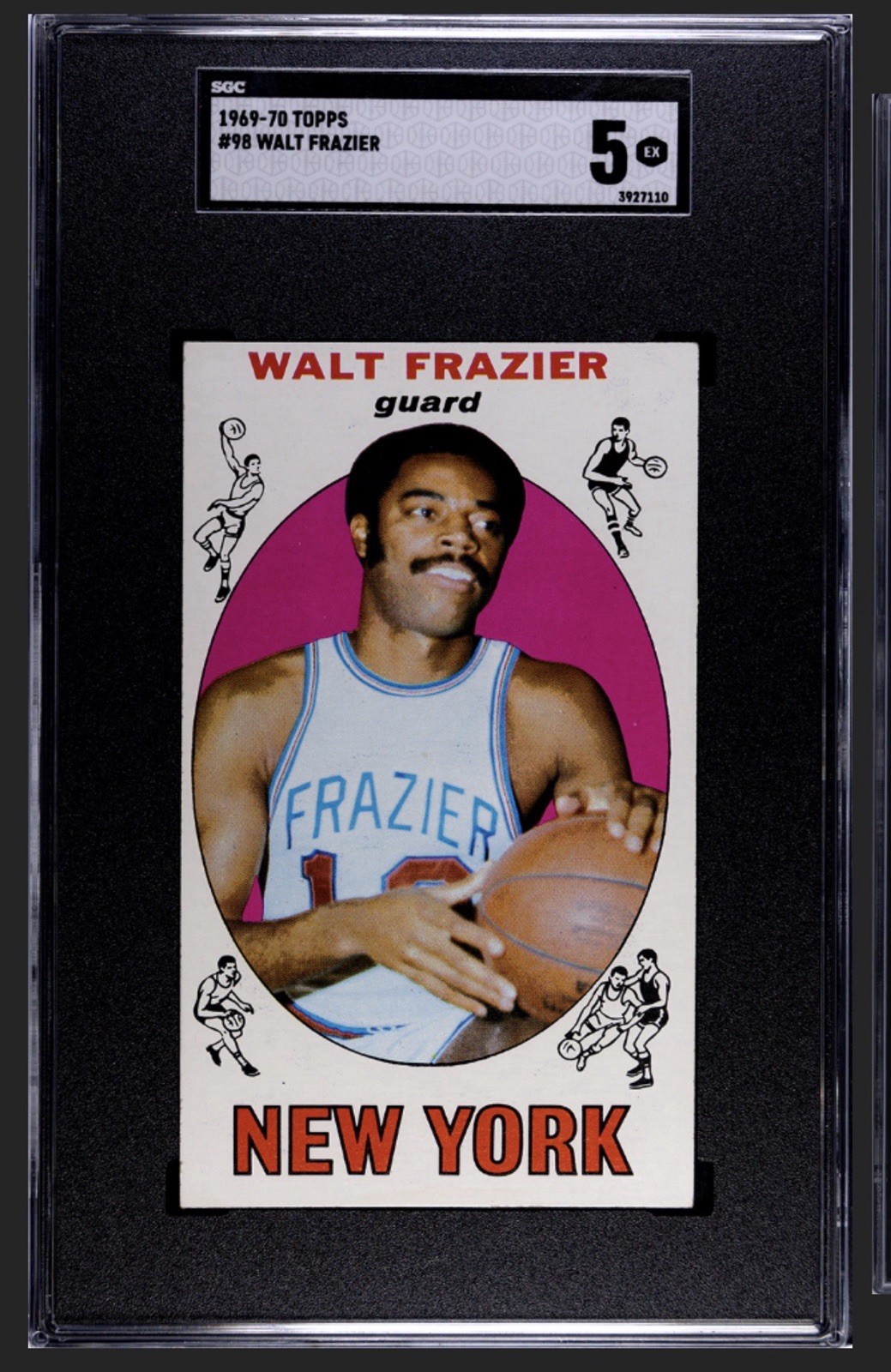 1969 TOPPS WALT FRAZIER ROOKIE (RC) #98 SGC 5