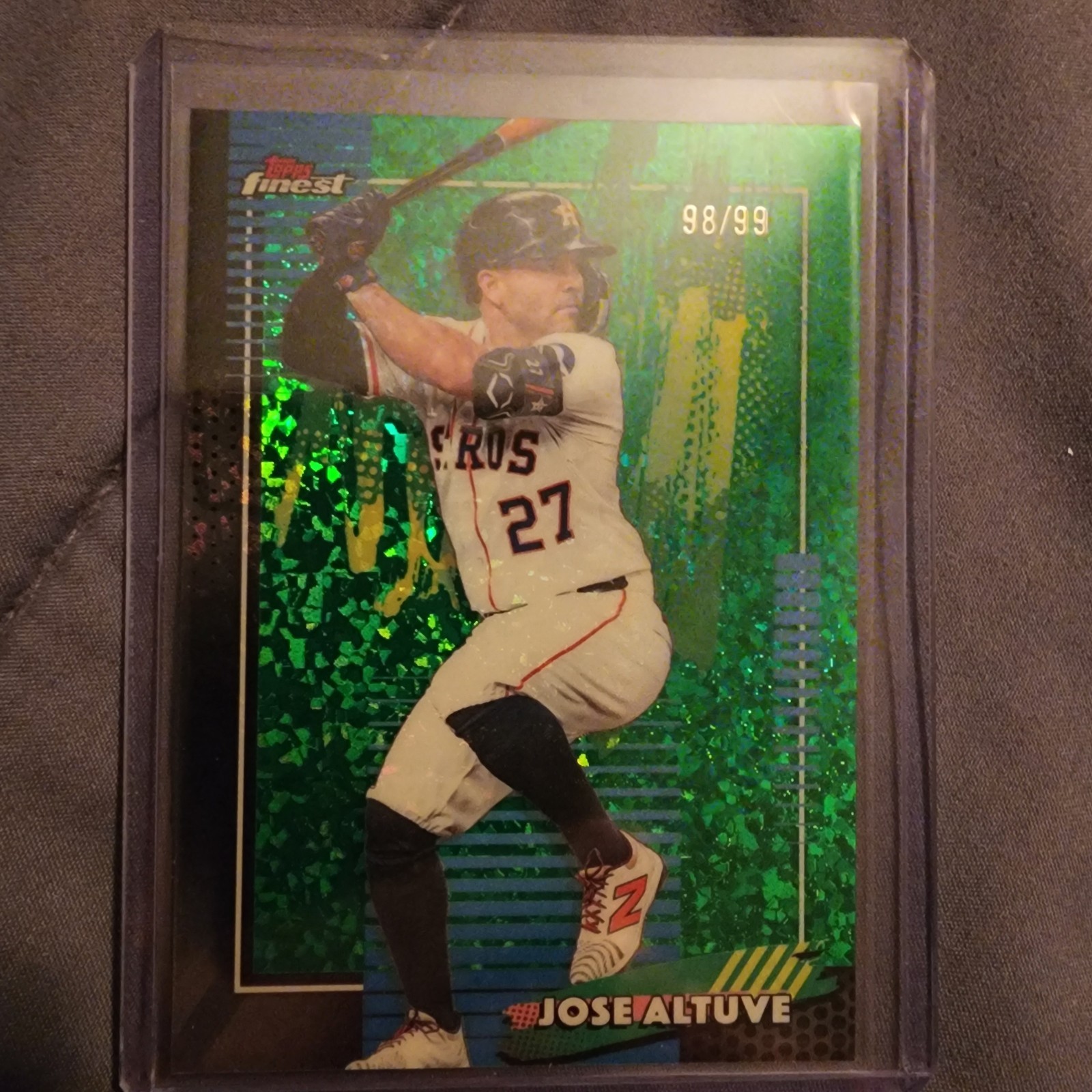 2026 Topps Finest Jose Altuve Green Mini Diamonds 98/99 The REAL ONE.