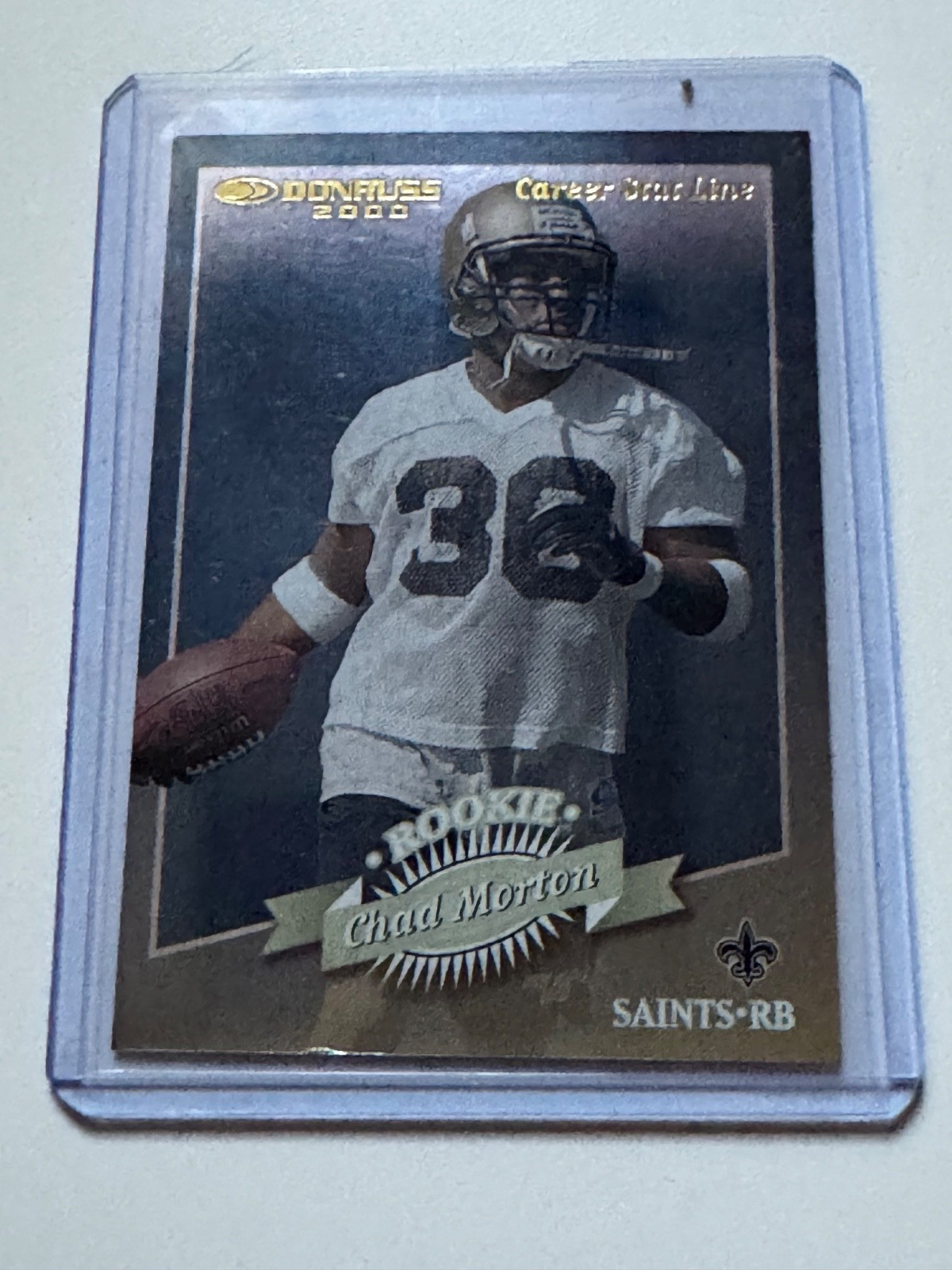 2000 Donruss Stat Line Career – Chad Morton #223 Rookie New Orleans Saints #/262