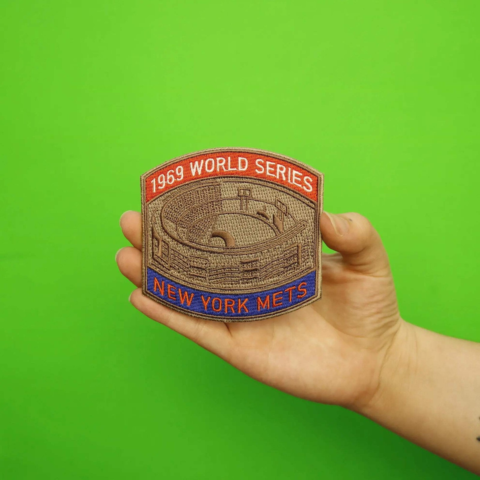 1969 New York Mets Jersey Sleeve Patch World Series Champions MLB Logo
