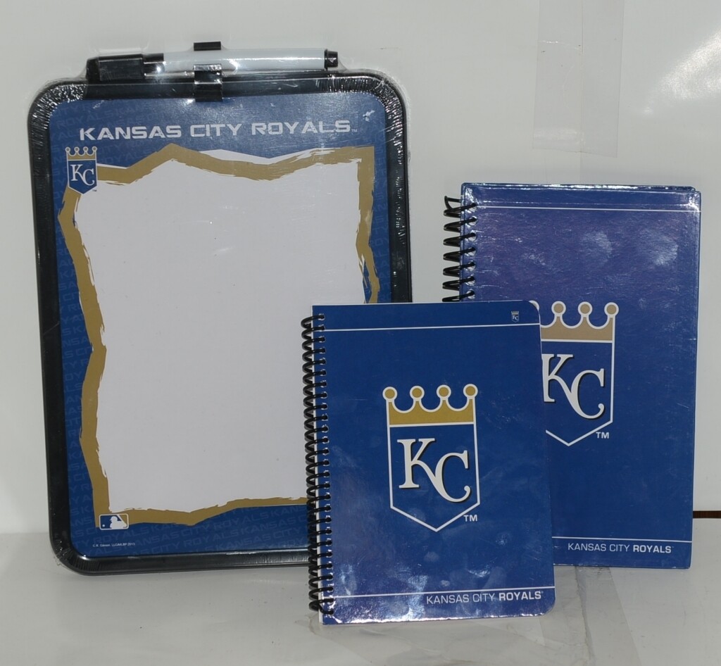 CR Gibson MLB Licensed Kansas City Royals Two Notebook Dry Erase Board Set