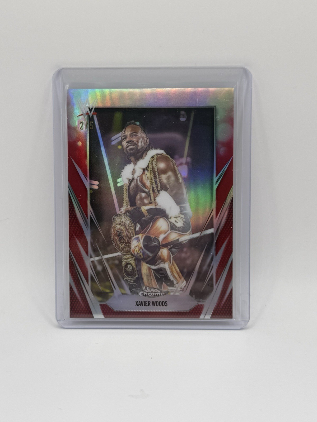 2026 Topps Chrome WWE Xavier woods /5 True Red #192