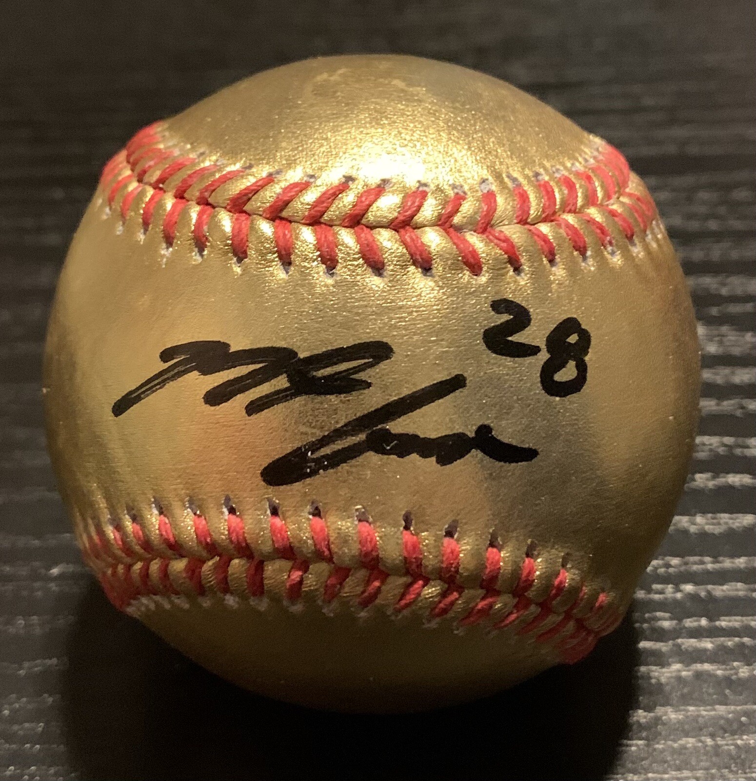 Nolan Arenado Cardinals Signed Official Major League GOLD Baseball-JSA # TT81150