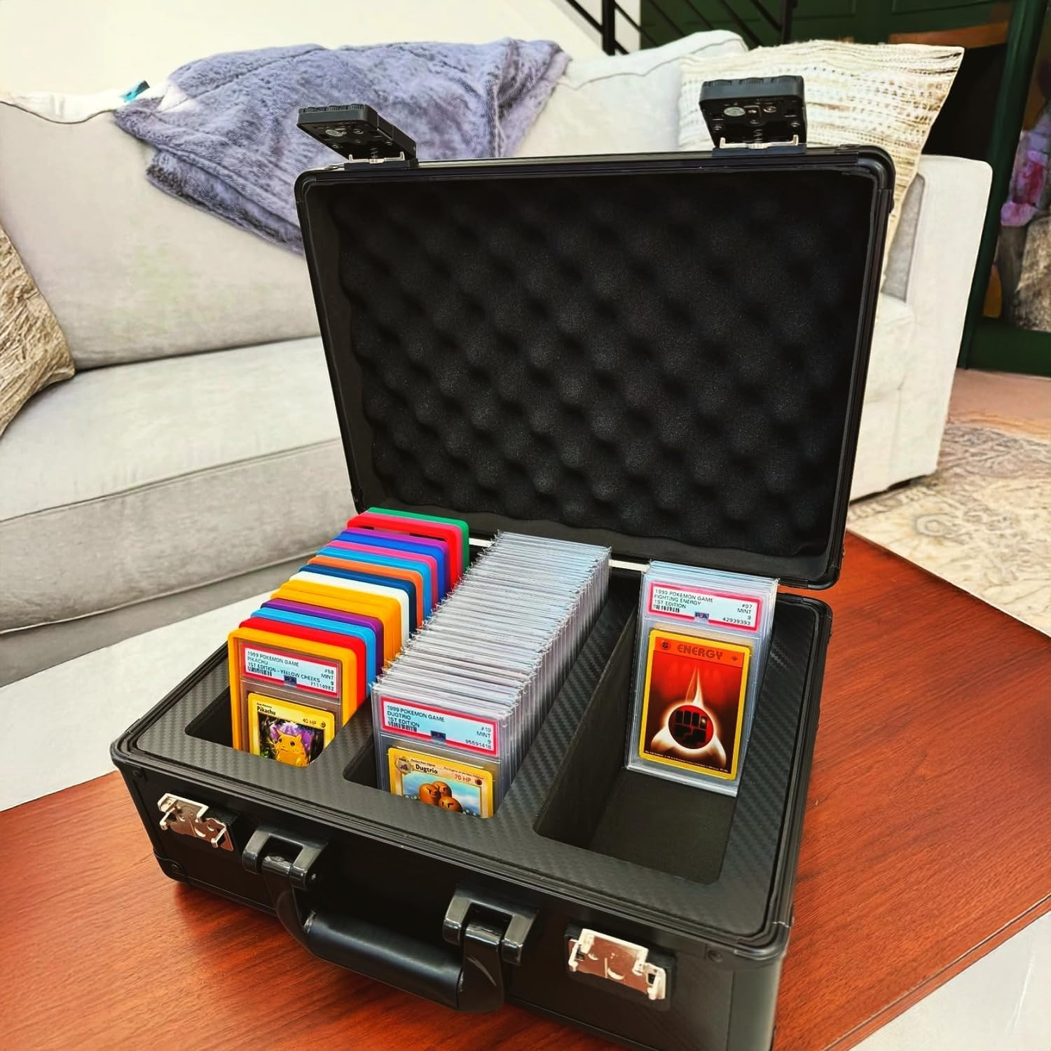 SLAB ARMOR 3 Row Graded Card Storage Box for 120+ PSA Slabs – Red