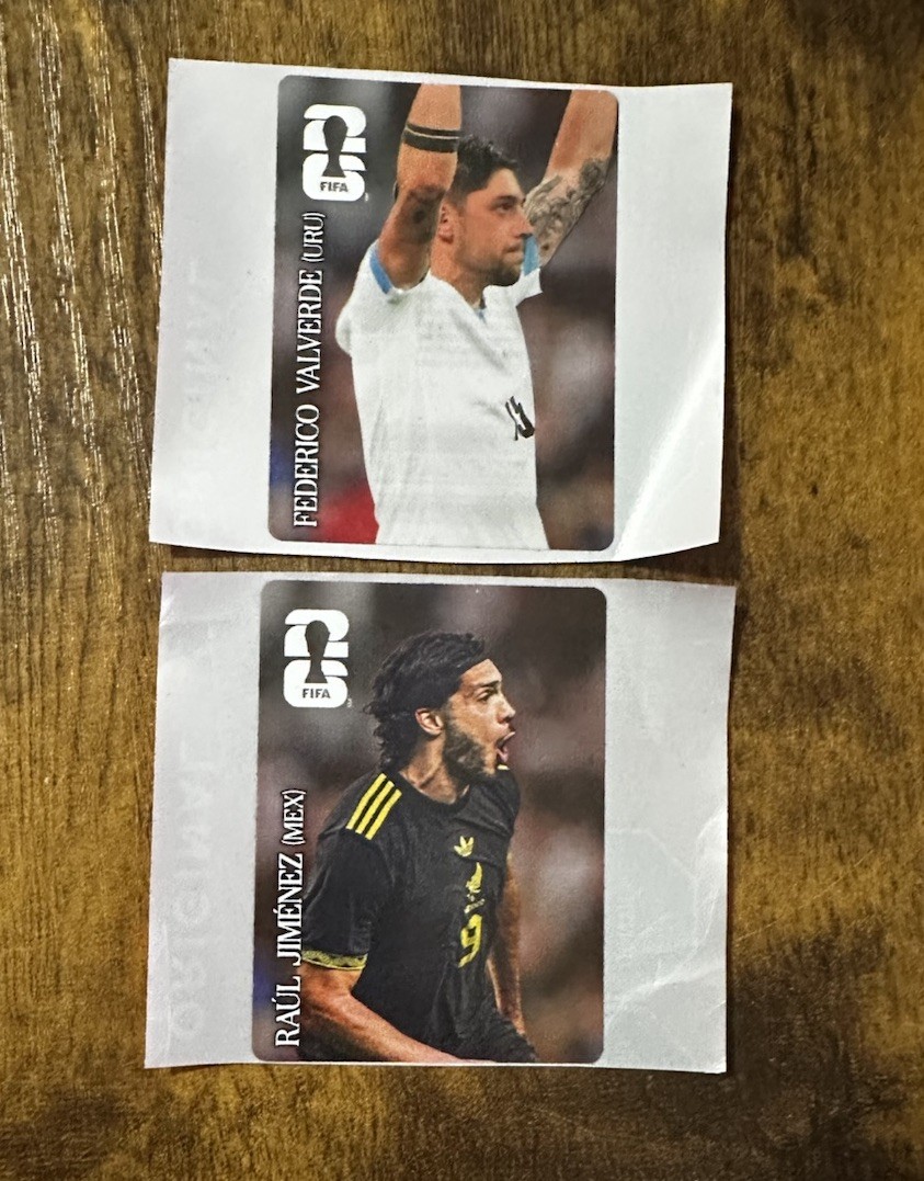 Panini 2026 FIFA World Cup Coca-Cola LATAM Promo Sticker Lot Valverde Jimenez