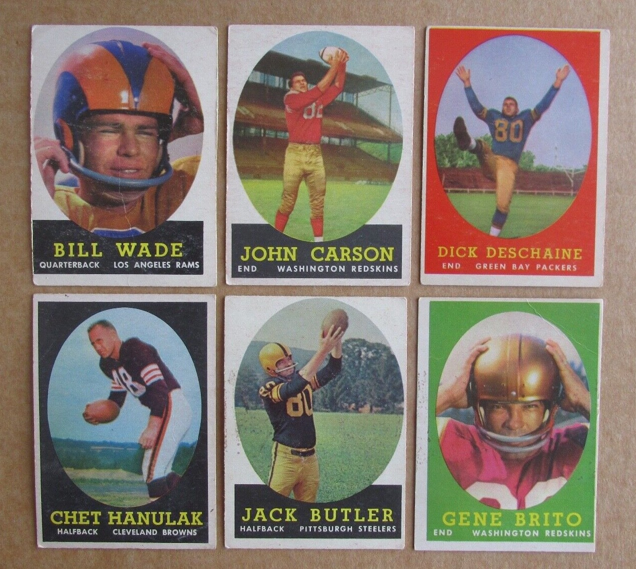 1958 TOPPS FOOTBALL CARD SINGLES COMPLETE YOUR SET PICK CHOOSE UPDATED 6/24
