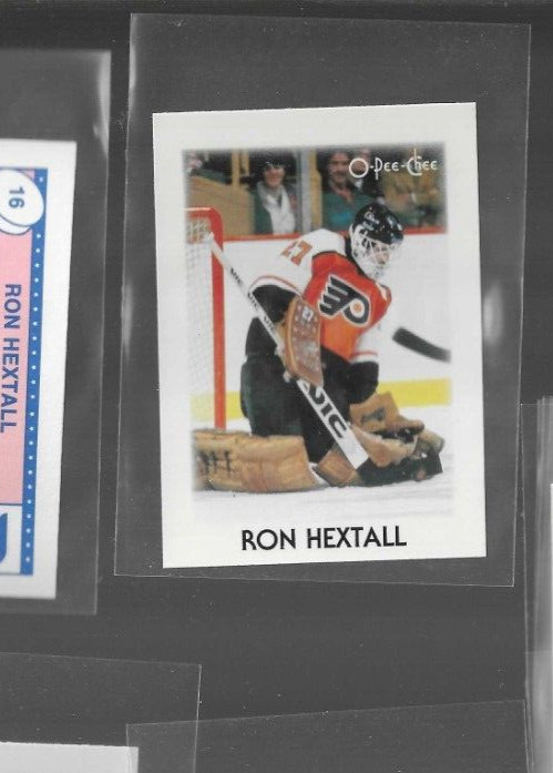 1987-88 OPC O-Pee-Chee Minis Ron Hextall Rookie Card RC #16 flyers