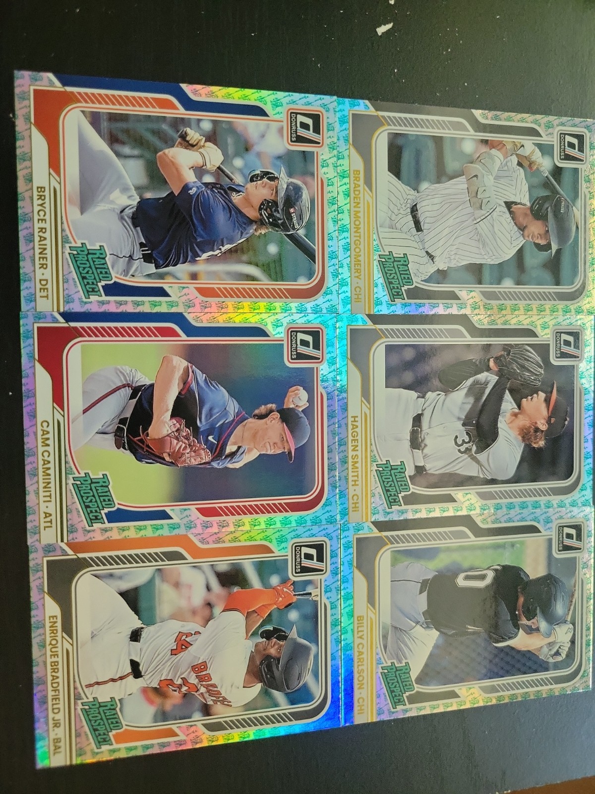 2026 Donruss Baseball Red Liberty Prospect Lot Of 6 Montgomery, Rainer, Caminiti