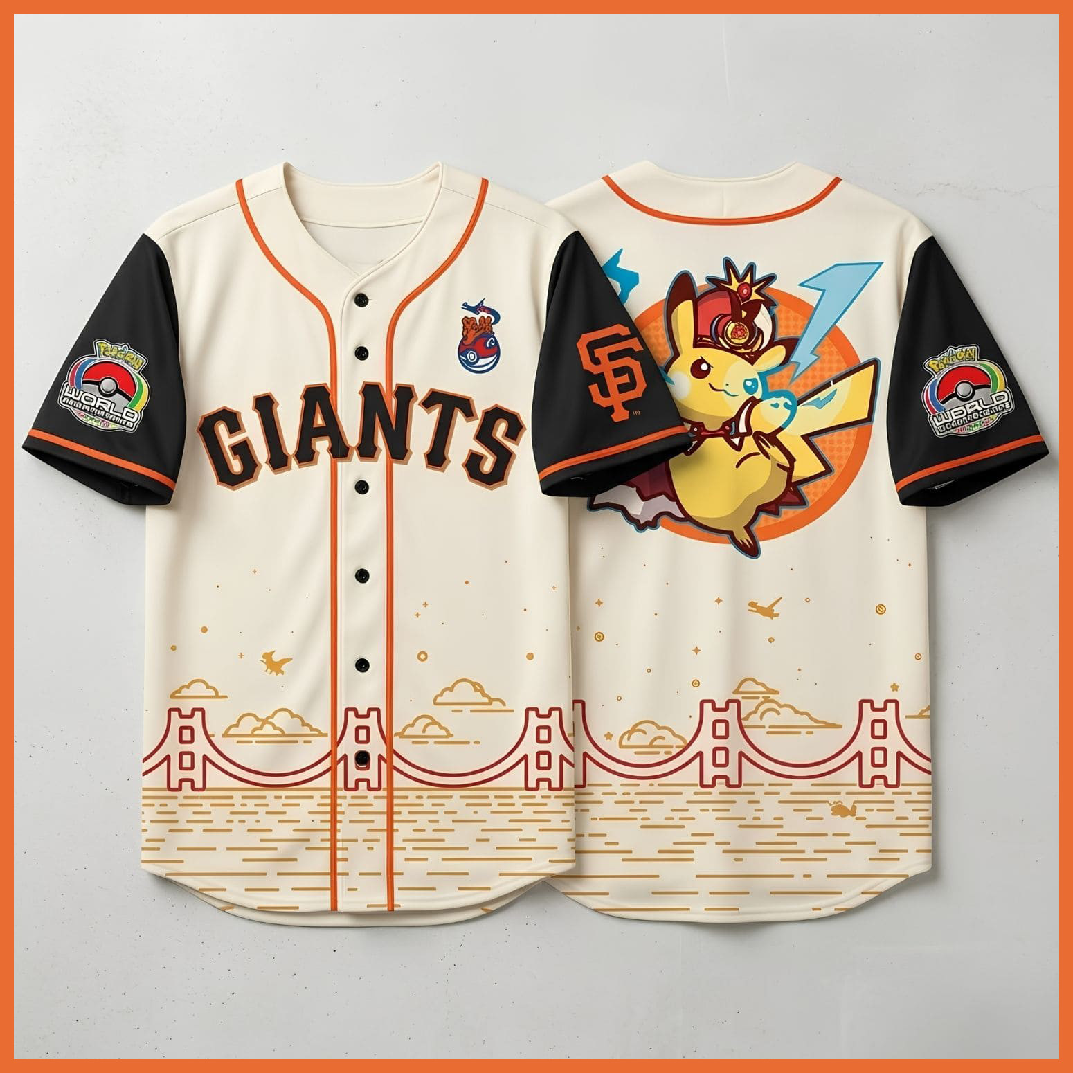 Giants 2026 Pokemon Worlds Night Baseball Jersey