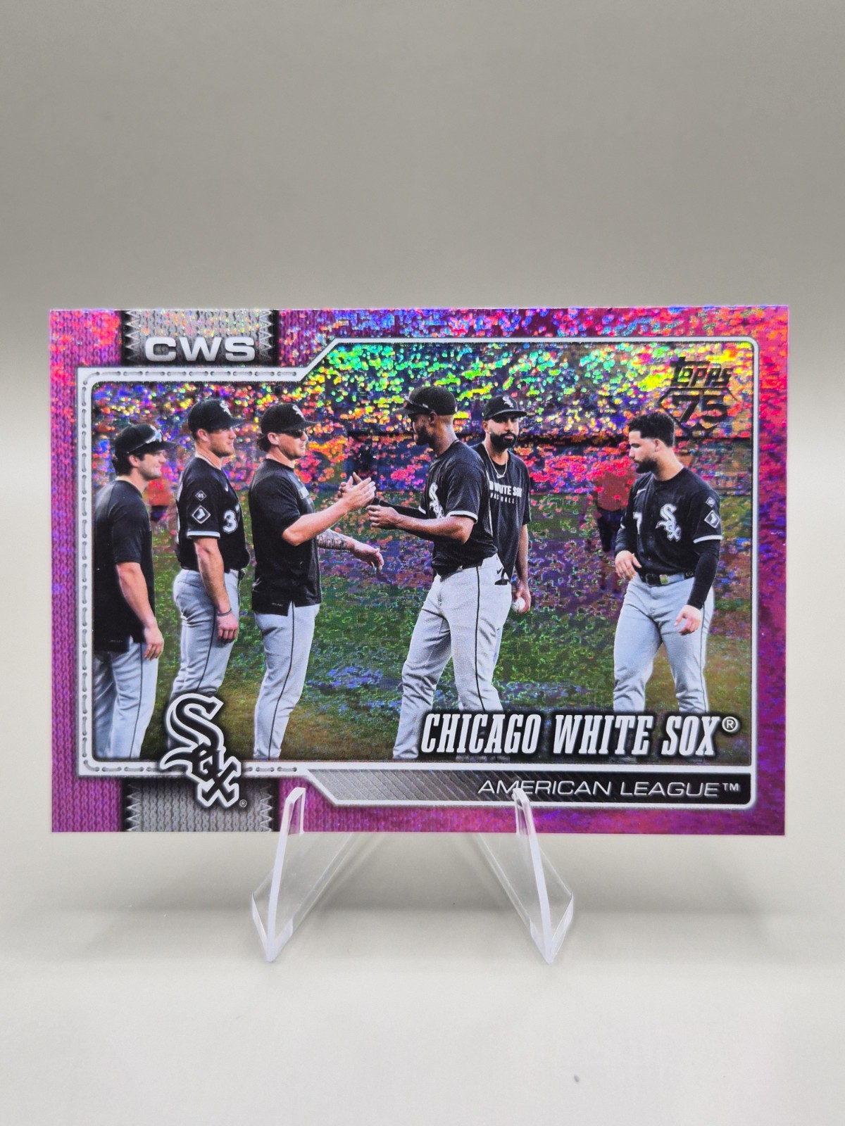 2026 Topps Series 2 Chicago White Sox Team Card #661 Purple Sparkle Foilboard