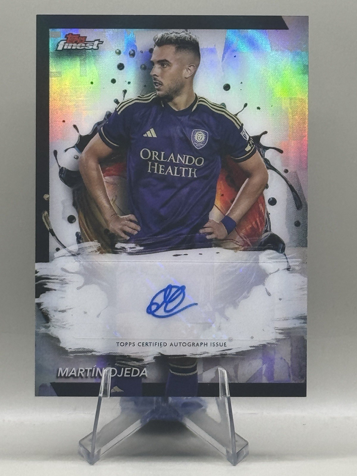 Martin Ojeda Orlando City SC 2024 Topps Finest MLS Auto