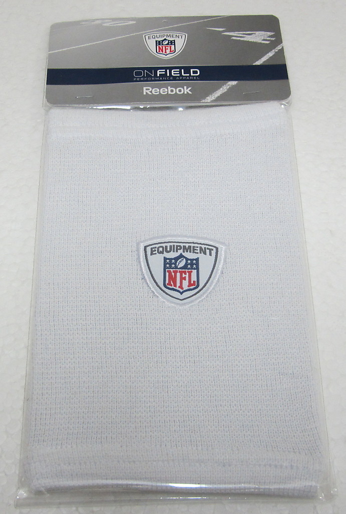 NFL Equipment Onfield White One Size Fits All Wrist Coach By Reebok