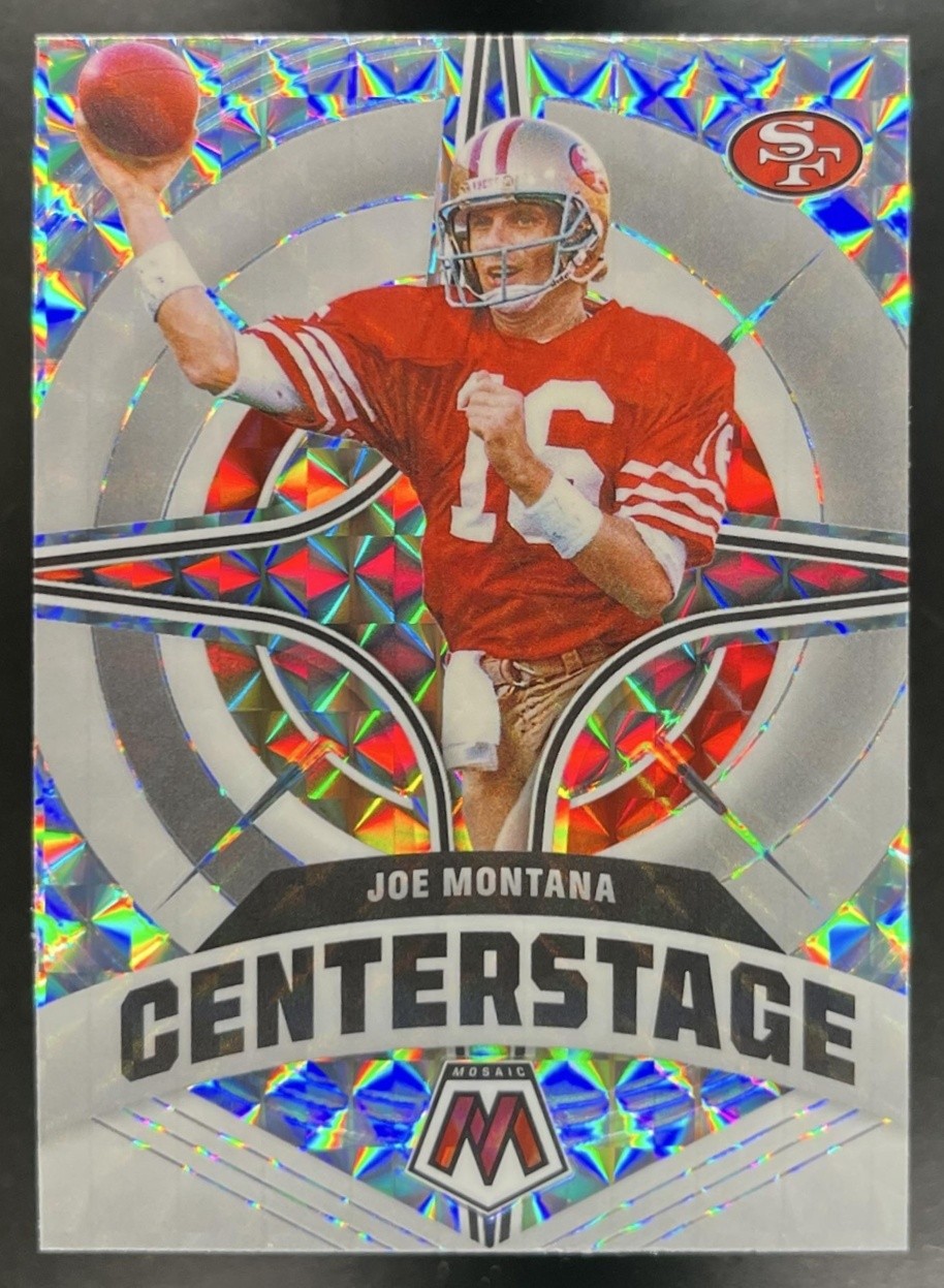 Joe Montana Mosaic 2022 Panini Mosaic Centerstage #CS-1