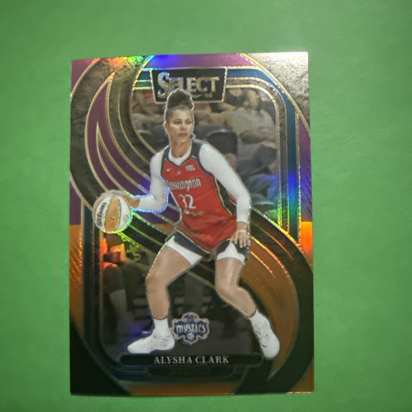 2025 Panini Select WNBA #152 Alysha Clark Black Gold Prizms #52/99