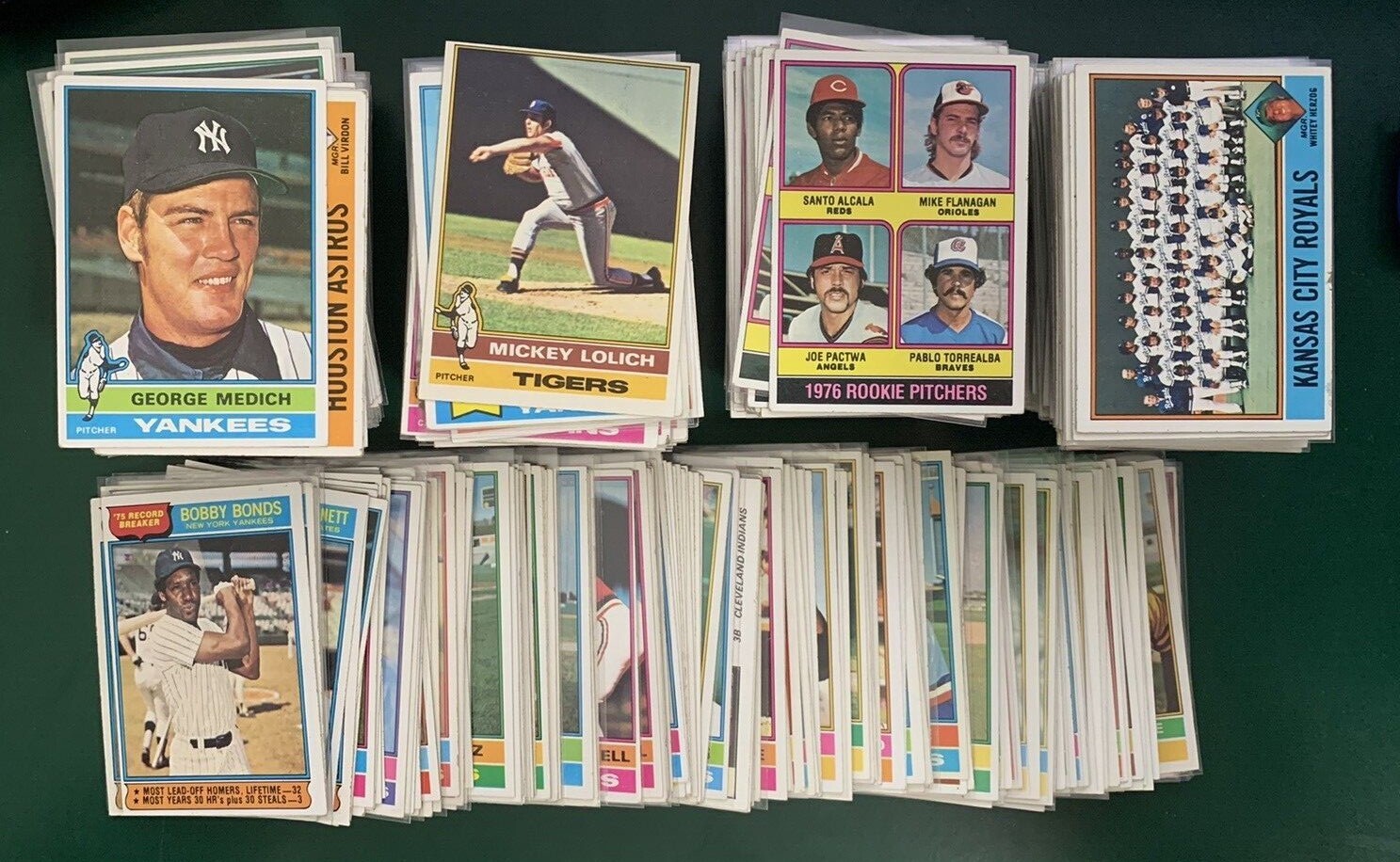 1976 Topps Baseball SET BREAK stars, commons, Hall of Famers, rookies #1-220