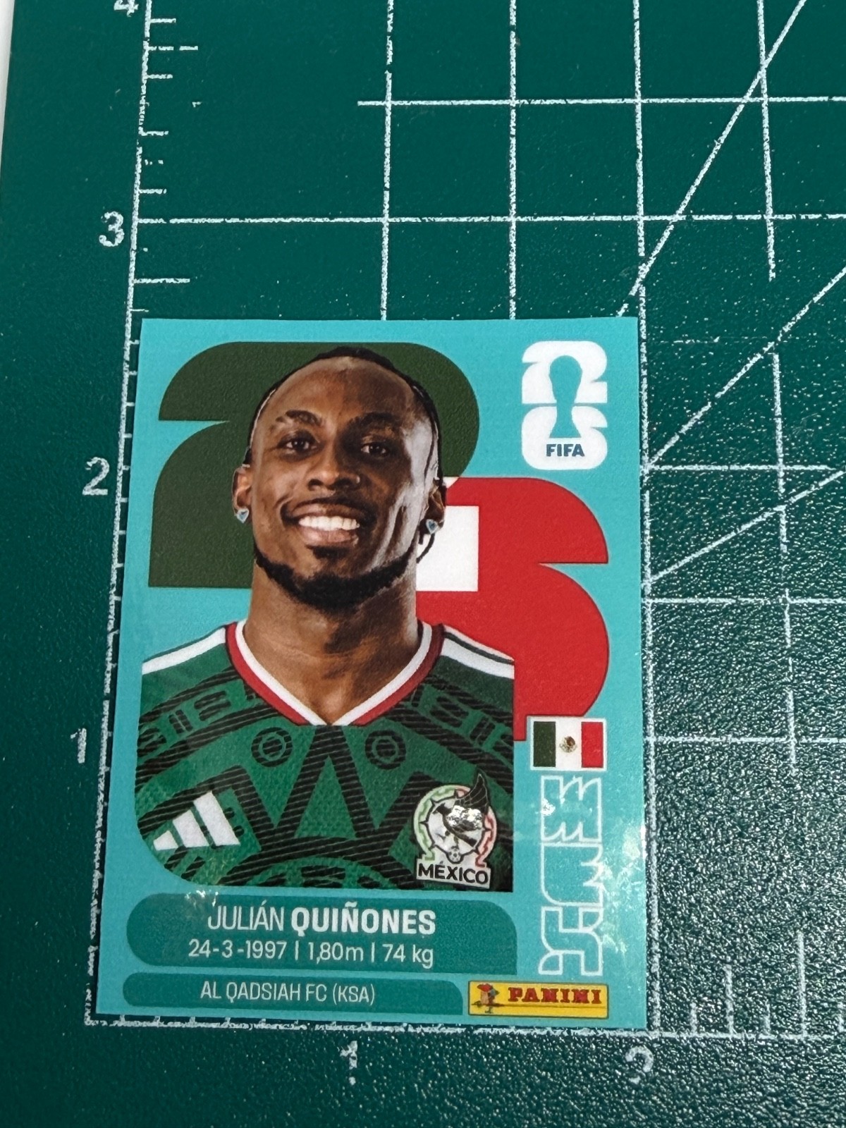 Julian Quinones Sticker Decal Fifa World Cup 2026 MEXICO