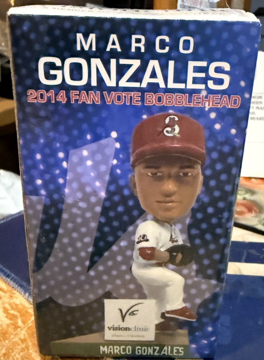 Marco Gonzales Bobblehead Mini Springfield Cardinals St Louis AA TX Lg SGA 2015