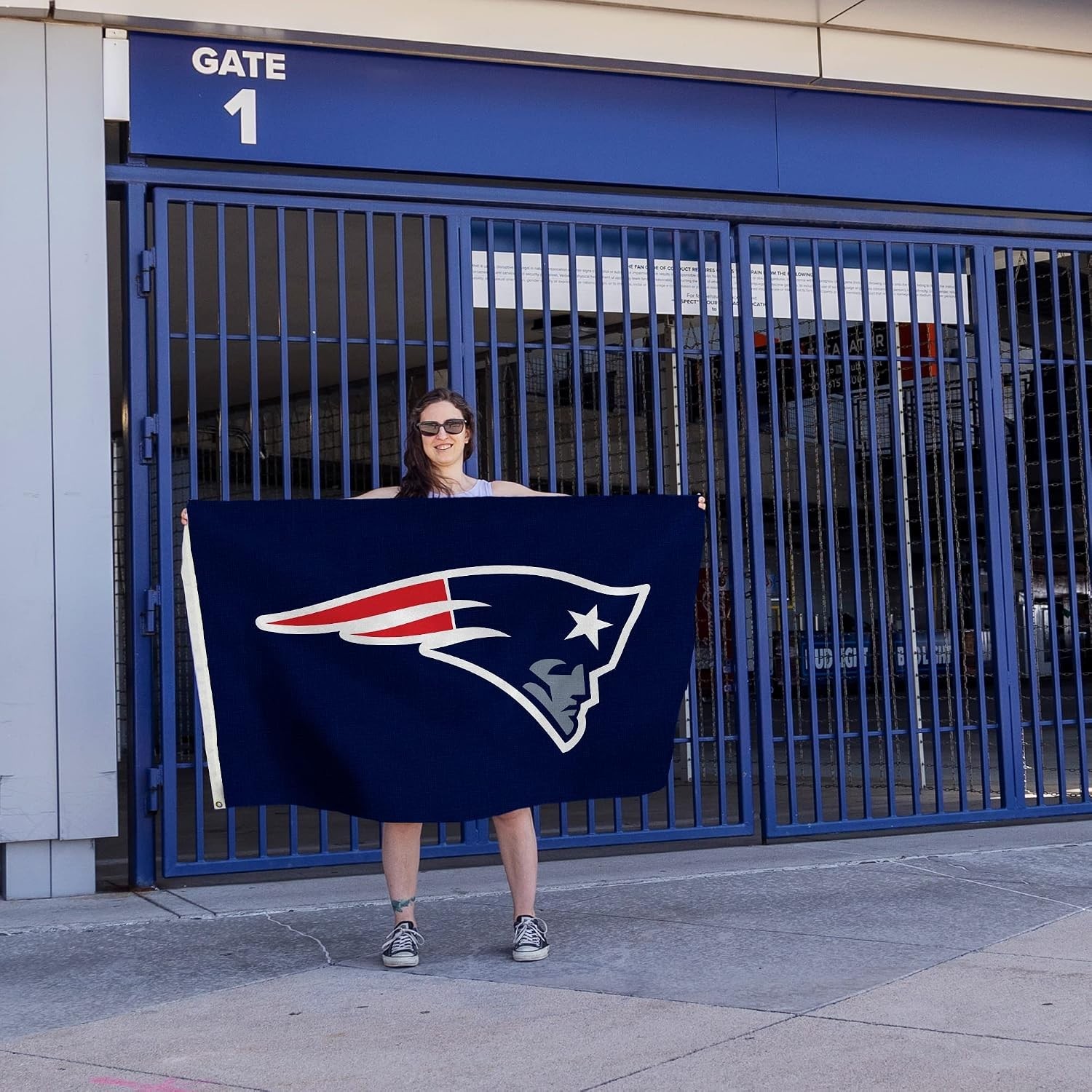 NFL Patriot Banner Flag 3×5 Indoor Outdoor Waterproof Patriotic Home Decor