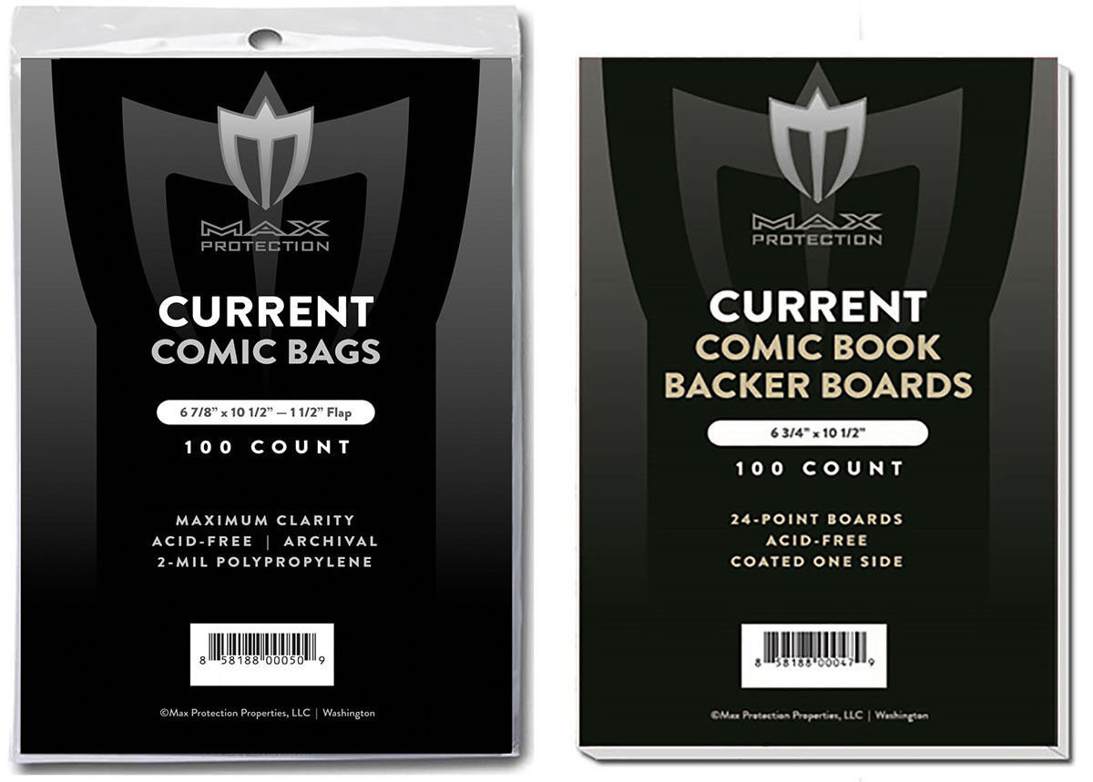 500 Ct Max Pro Current Comic Bags & Backing Boards – NEW 6-578 x 10-1/2