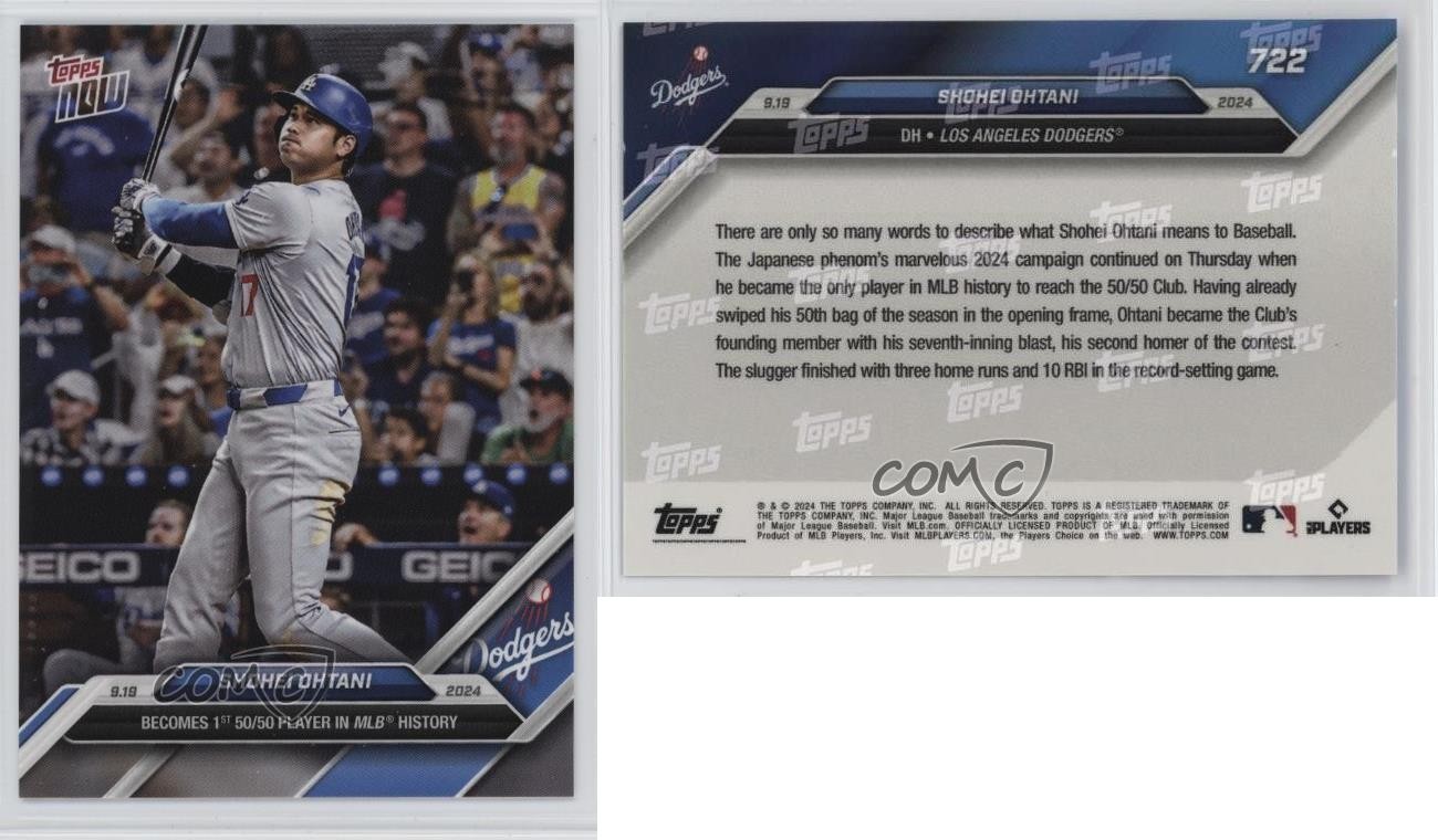 2024 Topps Now /653737 Shohei Ohtani #722 05k6