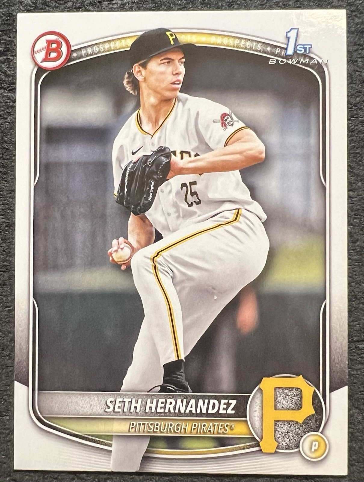 2025 BOWMAN DRAFT SETH HERNANDEZ (PITTSBURGH PIRATES) 1ST BOWMAN RC BD-25 NM/MT