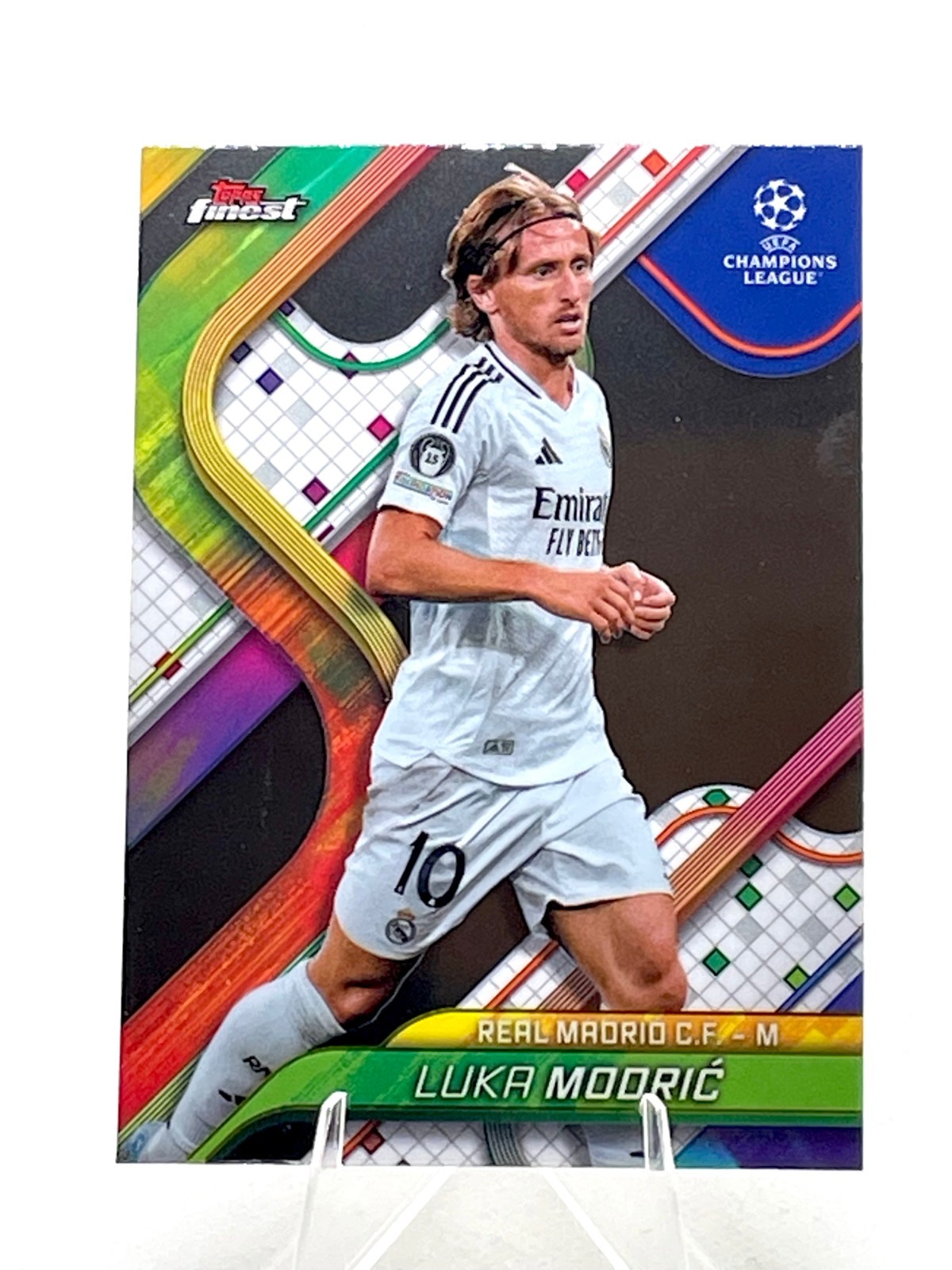 2024-25 Topps Finest UCC UEFA Luka Modric #10 Real Madrid AC Milan