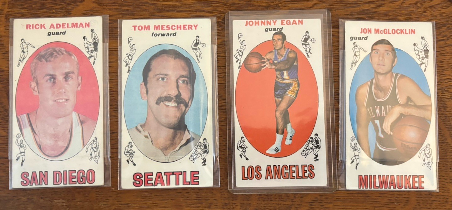 1969 Topps Basketball U Pick singles VG to EX clean