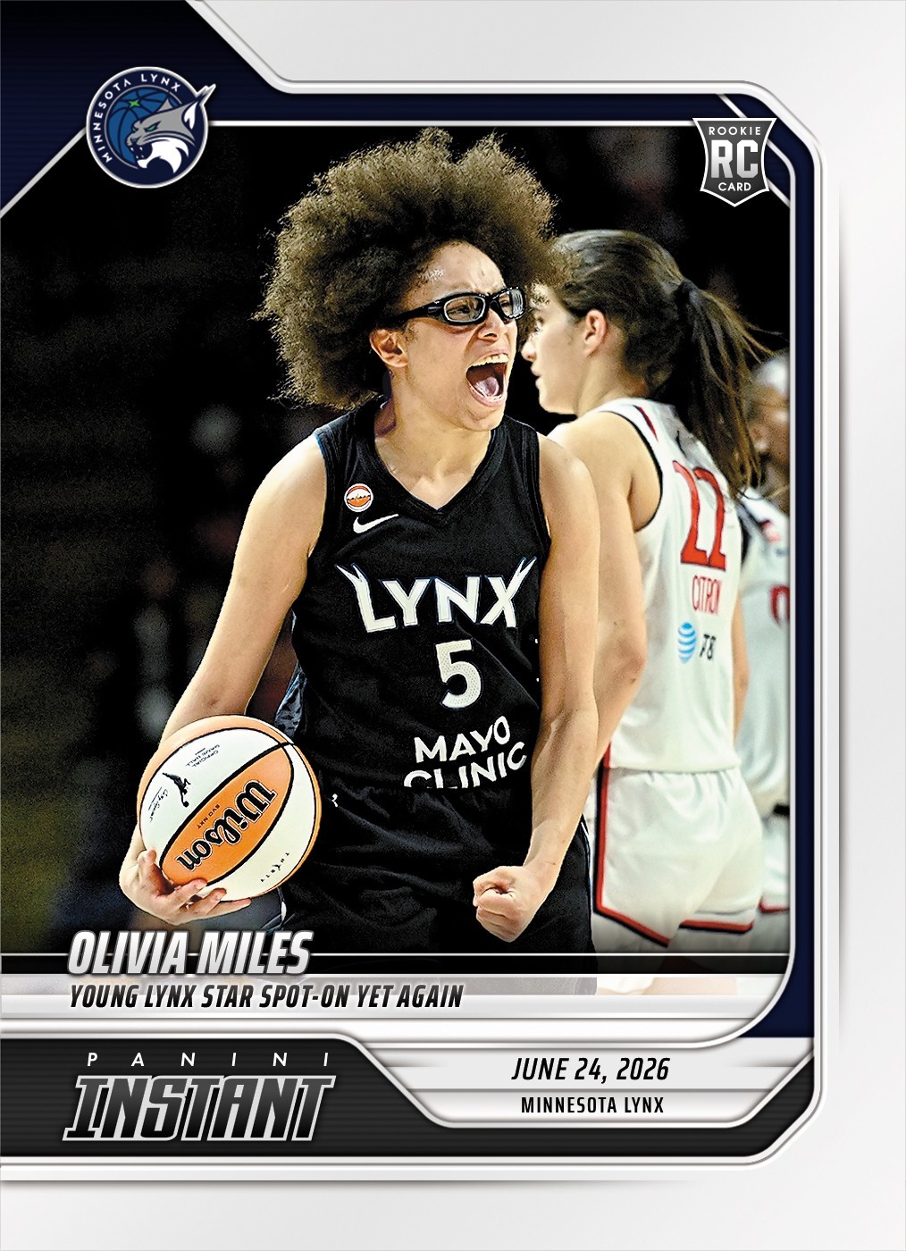 *PRESALE* 2026 Panini Instant WNBA Olivia Miles RC #190 ~ Minnesota Lynx