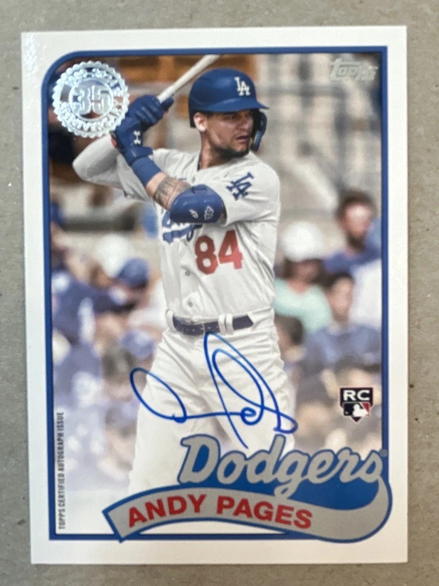 2024 Topps Update Series – 1989 Topps Baseball Autographs Andy Pages #89BA-AP