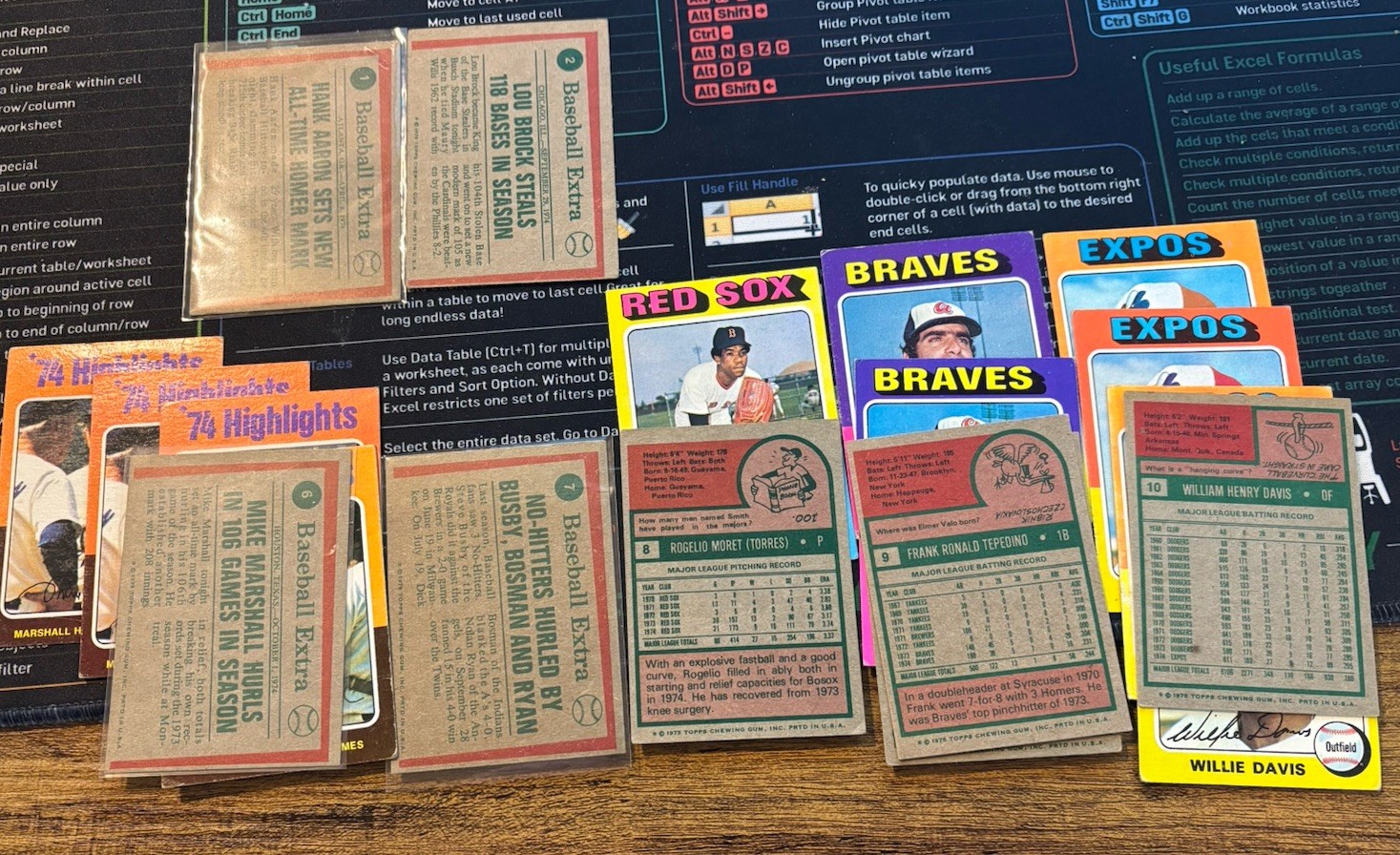 1975 Topps Baseball U-Pick VG+ #1-200 Free Shipping on 3+ Cards!