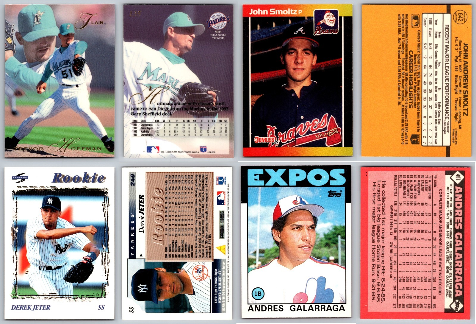 Rookie Card Lot of Stars & Hall of Famers – Derek Jeter HOF