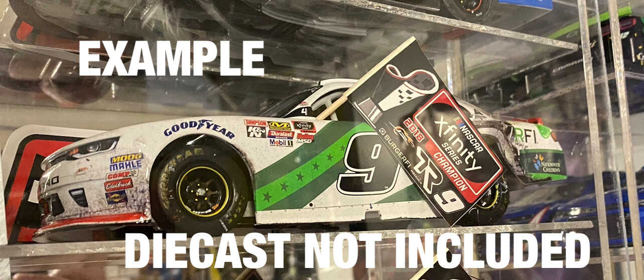 NASCAR Diecast Flags 1/24 Champion First Wins Checkered Logano Elliott Larson